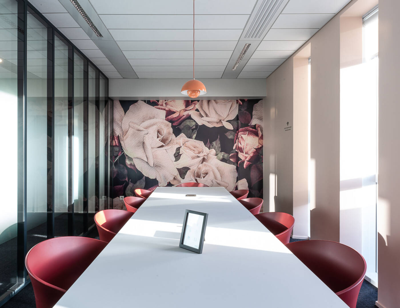 Photographe professionnel – Entreprises, marques, publicité Photographie de décoration d'une salle de réunion des locaux d'Icade à Villeurbanne