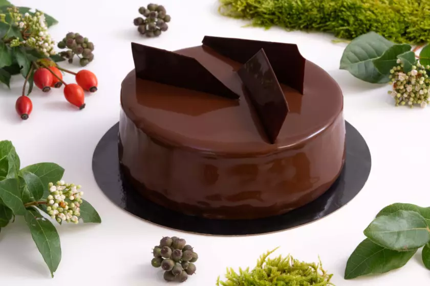 Photographie culinaire d'un gâteau au chocolat pour la Pâtisserie La Vaina à Lyon