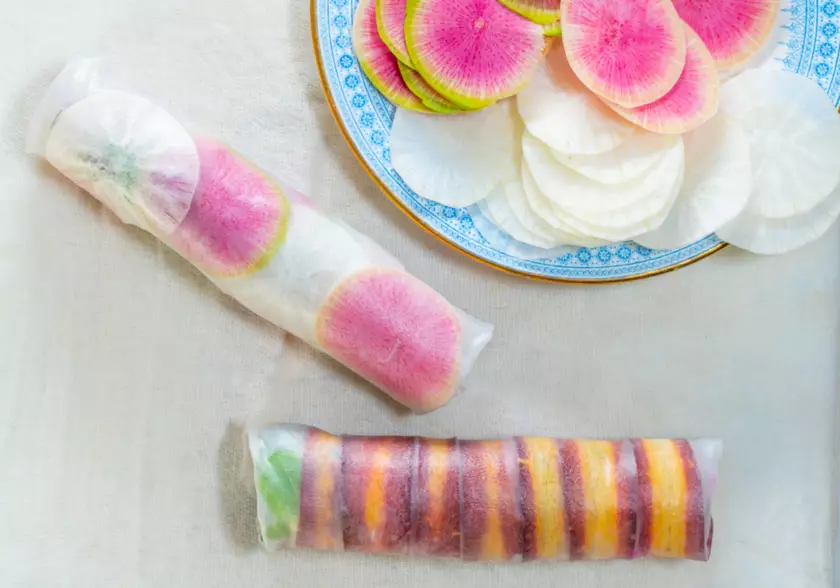 Photographie de makis végétariens, réalisée en studio pour La Pensée Sauvage dans la Drôme. © Bertrand Perret Photographe