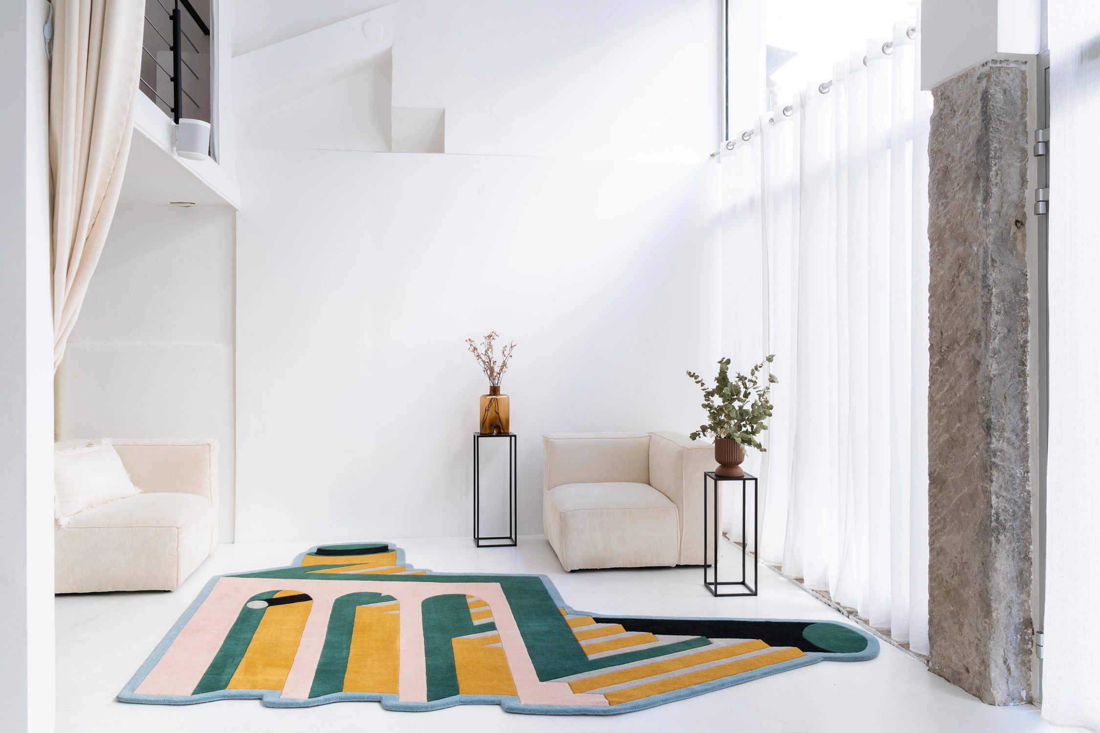 Photographe publicité et produits : mise en valeur des tapis du designer AdriAn Blanc