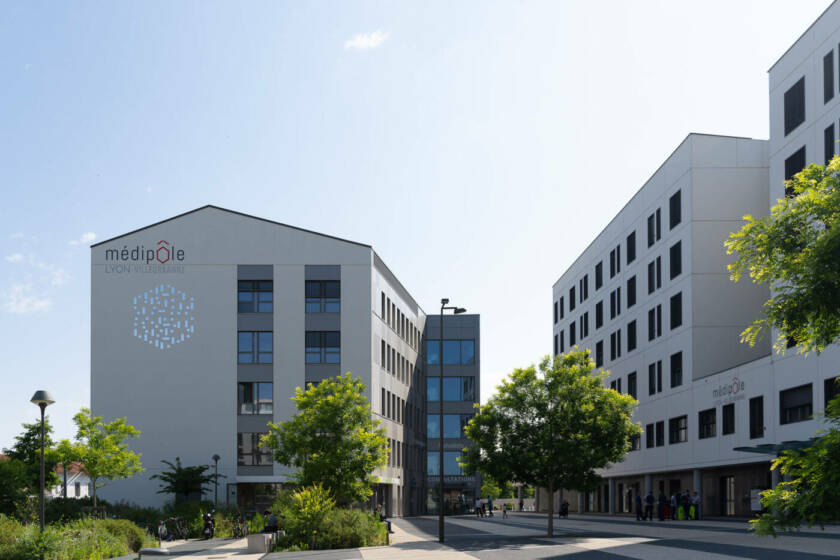 Photographie d'architecture : Le médipôle de Villeurbanne. Reportage réalisé pour Vinci Facilities